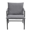 Padded Armchair Leisure Chair with Metal Frame for Living Room Bedroom Office
