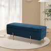 Flannel Fabric Upholstered Arm Bench Bed End Window Seat Ottoman Storage Stool