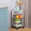 Tiered Kitchen Food Veg Storage Bathroom CaddyRack Organise Fruit Trolley Basket