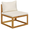 5 Piece Garden Lounge Set with Cushions Solid Wood Acacia (UK/IE/FI/NO only) vid
