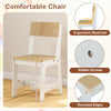 Kids Study Desk and Chair Set Student Table and Chair-Natural