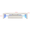 200CM Width White TV Stand Matt Cabinet Unit Modern High Gloss Door LED Light