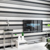 3D Bold Stripe Wallpaper Black White Contrasting Wall Decoration Living Room Art