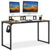 Large Computer Desk with Movable Monitor Stand for Gaming/Writing/Home Office