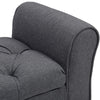 Chesterfield Ottoman Bed End Bench Armed Storage Box Linen Padded Window Seat