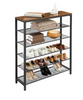 VASAGLE Mesh Shelves Shoe Organizer 45-3-533