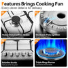 Gas Hob 5 Burners 76cm Stainless Steel Kitchen Built in Gas Cooktop For NG/LPG