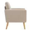 Tufted Upholstered Accent Armchair Mid Century Modern Occasional Lounge Chair