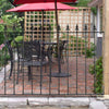 Metal Iron Garden Railing Wall Panel Fence Panel Privacy Picket Ball End Barrier