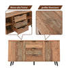 Sideboard Cabinet Industrial Cupboard Storage Furniture With Drawers and Doors