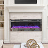 40inch Electric Fireplace Wall-mounted Meida Wall LED Fire Insert Log with Vent