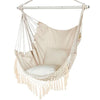 Hammock chair,hanging rope swing chair with2cushions, for indoor and outdoor use