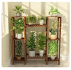Wood Plant Stand 8 Pot Ladder Plant Holder Display Shelf Garden Balcony