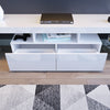 Modern 160cm TV Unit Stand Matt Body & High Gloss Doors RGB LED Light Cabinet