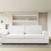 Modern 2 Seater Teddy Velvet Loveseat Sofa Cushioned Backrest Thick Padded Seat