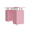 Manicure Nail Table Movable Nail Station Desk with Casters for Nails Art Beauty