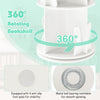 Round Spinning Corner Bookcase Kids Rotating Bookshelf White