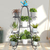 9-Tier Metal Plant Stand Garden Shelves Pot Holder Display Rack Storage