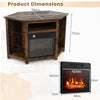 Fireplace TV Stand for TVs up to 50 Inches Electric Fireplace Insert LED Lights