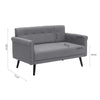 2-3 Seater Small Sofa Couch Velvet Armchair Loveseat Settee Living Room Office