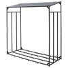 Extra Large Outdoor Wooden Log Store Metal Garden Shed Firewood Stacking Storage