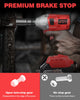 650Nm 21V Cordless Electric Impact Wrench Gun Drill Driver & Socket W/ 2 Battery