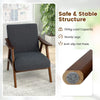 Modern Accent Chair Fabric Upholstered Lounge Chair Leisure Chair w/Cushions
