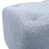 Small Pouf Pouffe Seat Footstool Fabric Linen Sofa Footrest w/ Storage Pocket