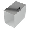 Lockable Outdoor Storage Box Garden Patio Galvanized Chest Lid Animal Feed Bins