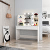 White Dressing Table with LED Hollywoo Mirror Modern Makeup Desk Vanity Table UK