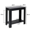 Modern Black Coffee Table Small Wood Side Table TV Stand Living Room Furniture