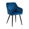 Set of 2 Armchairs Dining Chairs with Arms Velvet PU Faux Leather Chairs Kitchen