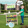 Wooden Farmer's Market Stand Pretend Play Kids Grocery Store Supermarket Toy