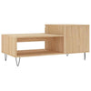 Coffee Table in Sonoma Oak - Engineered Wood Table with Metal Legs and J2K9
