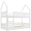 3ft Single Bed Frame Bunk Bed Pine Wood Kids Children High Sleeper Treehouse Bed