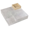 Coffee Table Side Table with Storage Box Modern Square Living Room Furniture