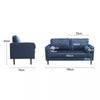 2/3 Seater Velvet Sofa with 2 Pillows Modern Couch Love Seat Settee Home Office