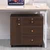3/5 Drawer Mobile Filing Cabinets Printer Stand Pedestal Lockable Office Cabinet