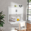 Wall-mounted Computer Desk with Light Folding Laptop Floating Dressing Table