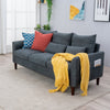 Panana Linen Fabric 2 & 3 Seater Sofa Couch with Wood Legs 3 Colours