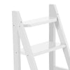 Folding Library Ladder Chair Wood Step Stool Decor Shelf For Home Kitchen Closet
