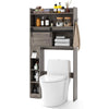 Over The Toilet Storage Cabinet Bathroom Organizer Toilet Rack-Grey