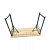 Folding Wooden Beer Table and Bench Set Garden Outdoor Bistro Bench Desk Chairs