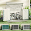 Outdoor Garden Storage Shed Bike Metal Pent Tool Shed House Can Put 2-4 Bicycles