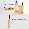 Double Side Knife Block Magnetic Extra Strong Magnetic Knife Block Board Bamboo