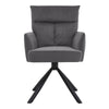 180° Swivel Velvet Armchair T-Cushion Soft Seat Home Office Computer Desk Chair