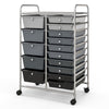 15 Drawer Rolling Storage Cart Tools Scrapbook Paper Organizer Office Cart