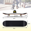 Children 79 x 20 cm Skateboard Complete Cruiser Black