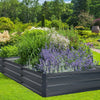 Outdoor Metal Raised Garden Bed Elevated Planter Box Patio Planter Raised Bed