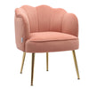 Scallop Back Armchair Cocktail Sofa Accent Seat Living Bedroom Cafe Lounge Sofa
